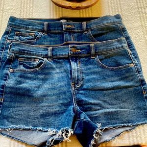 Old Navy boyfriend jean shorts, size 12